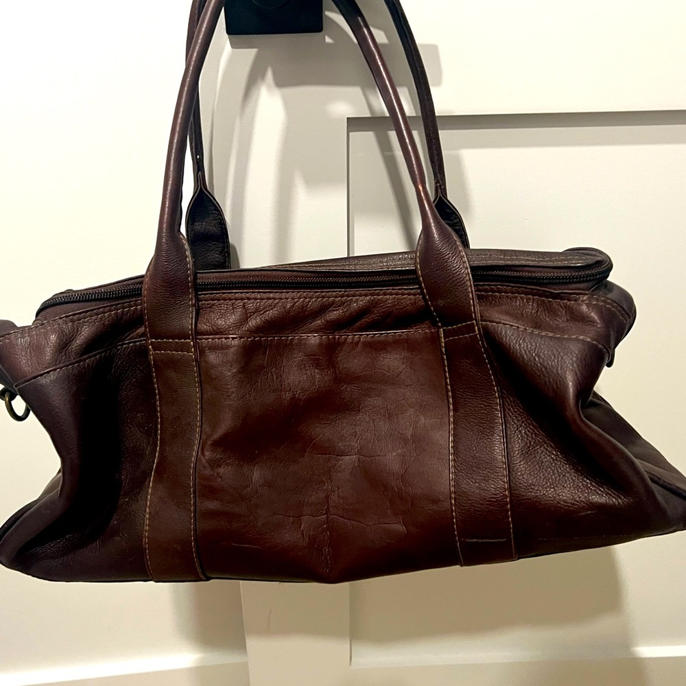 Adventure bound leather travel bag